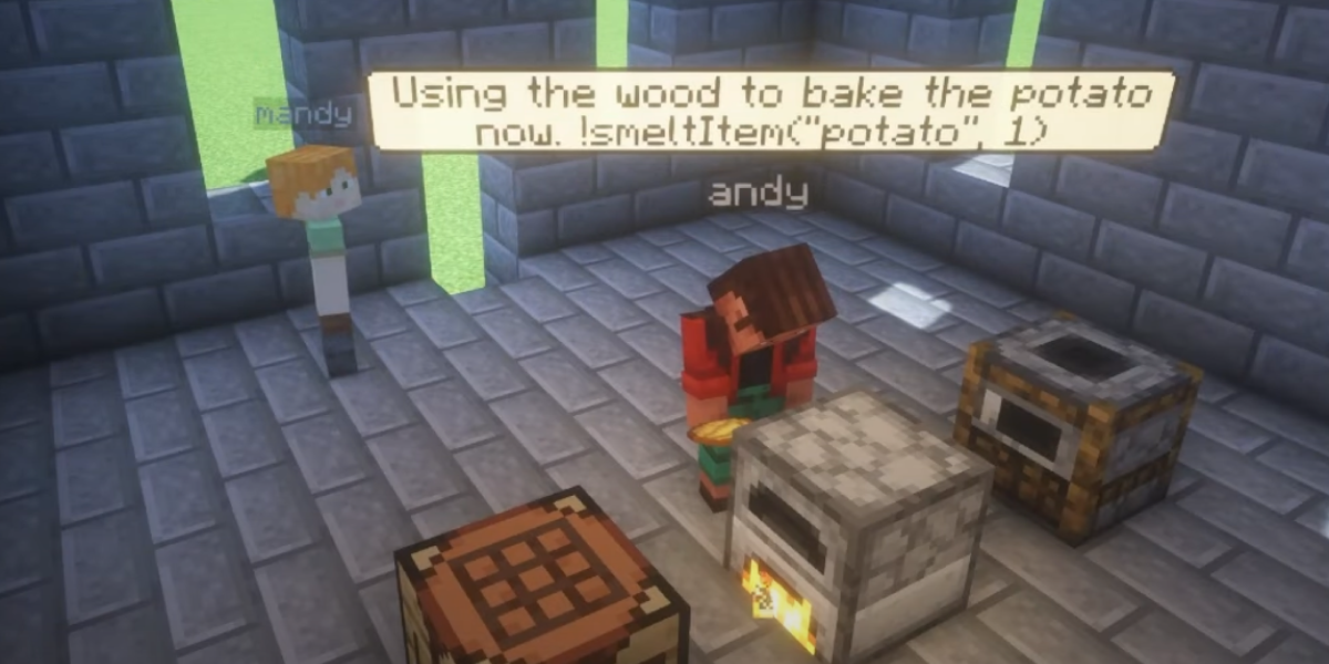 Collaborative minecraft illustration